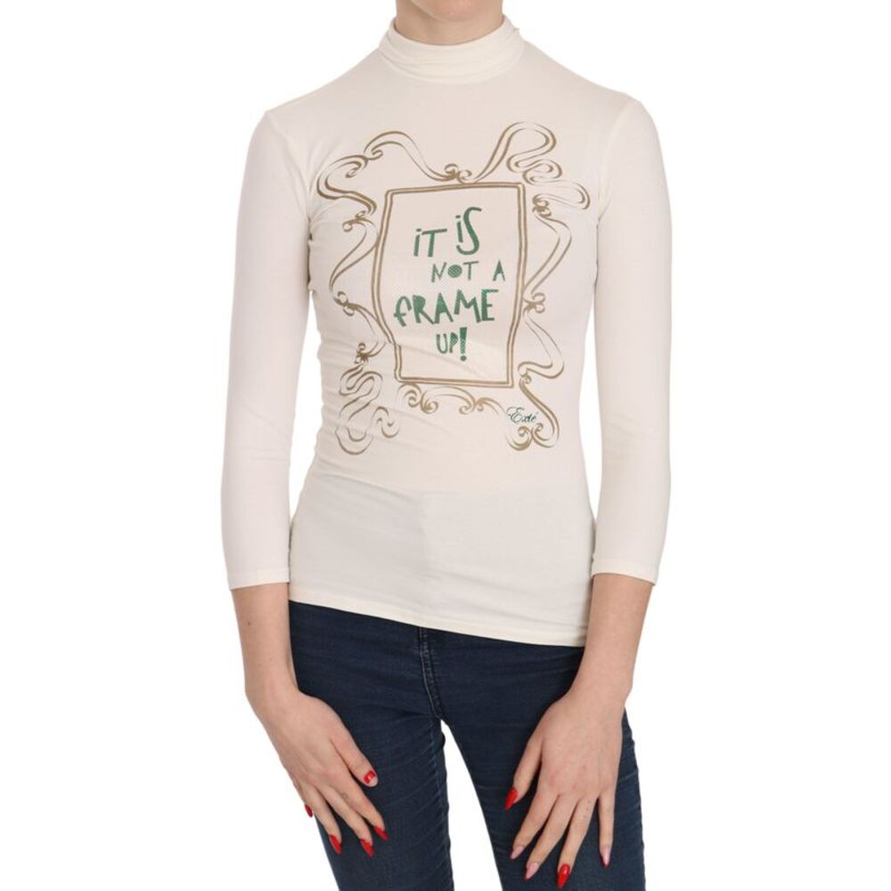 Exte Crew Neck It Is Not A Frame Up! Print Women's Blouse